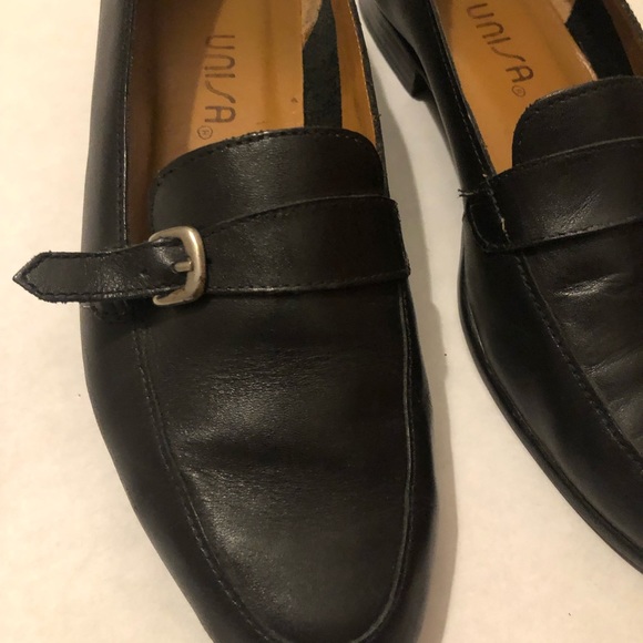 Unisa Loafers Buckle Clasp Leather Cute Flat - Picture 3 of 8